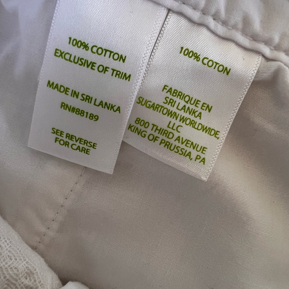 LILY PULITZER BUTTERCUP SCALLOPED 5” INSEAM 100% COTTON WAVE JACQUARD SHORTS EUC - Picture 9 of 9
